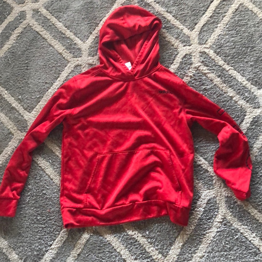 Adidas red sweatshirt